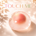 [Touch Me] Soft Pink Peach Crystal Water Drops Squishy ball