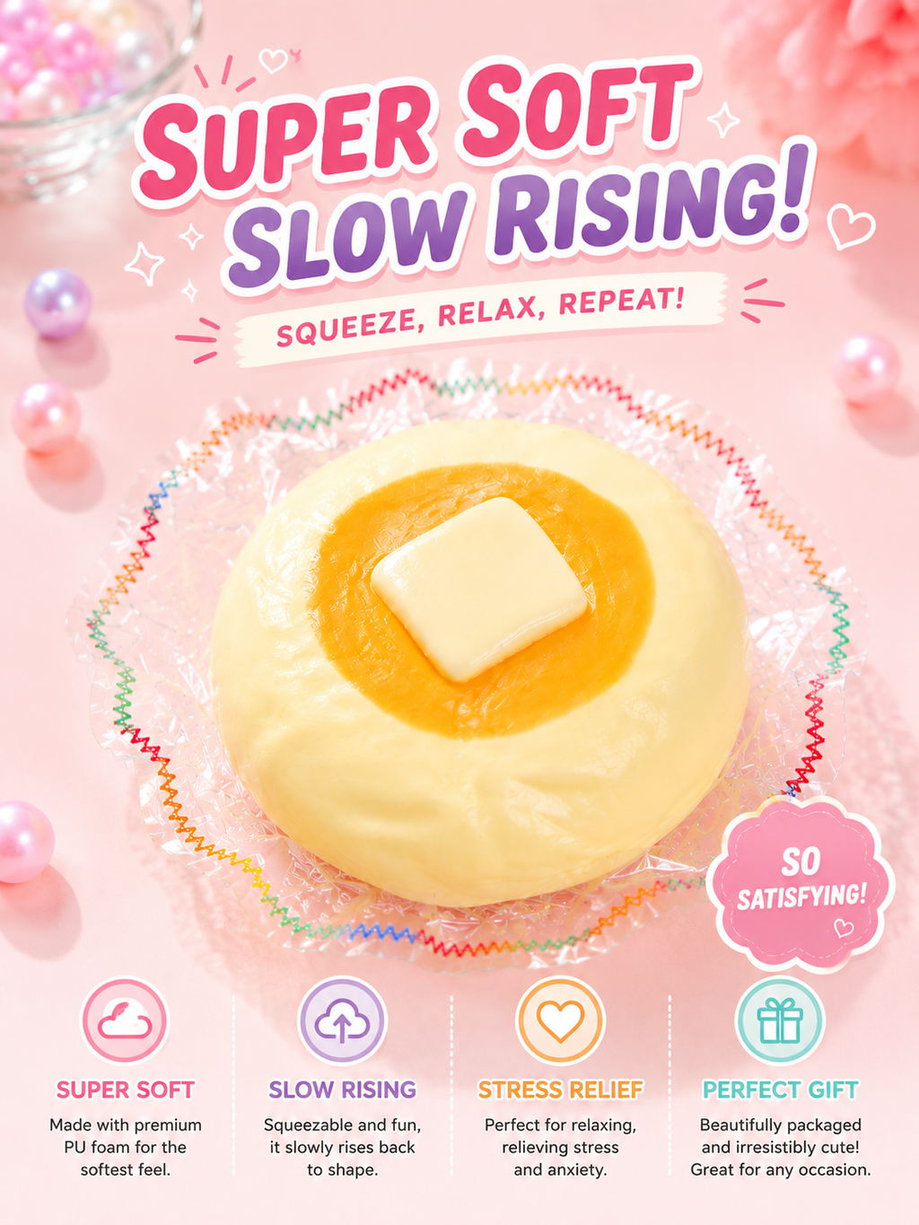 Classic Butter Glazed Pancake Squishy