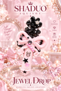 Jewel Drop Series - Gothic Pink & Black Bow Squishy