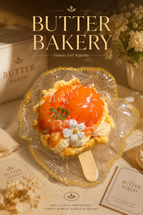 Butter Bakery Glossy Mandarin Popsicle Squishy