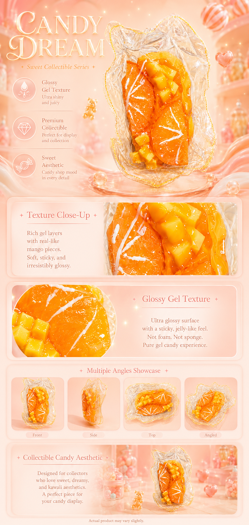 Juicy Orange Slices Jelly Squishy