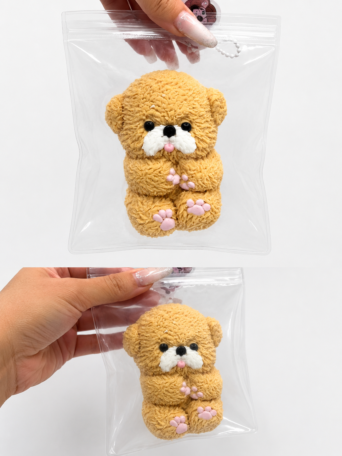 Wonder Village - Riverside Dock Bear Whipped Cream Squishy Toy