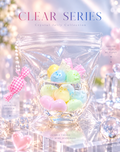 Clear Series - Pastel Candy Meringue Bowl Crystal Jelly Squishy