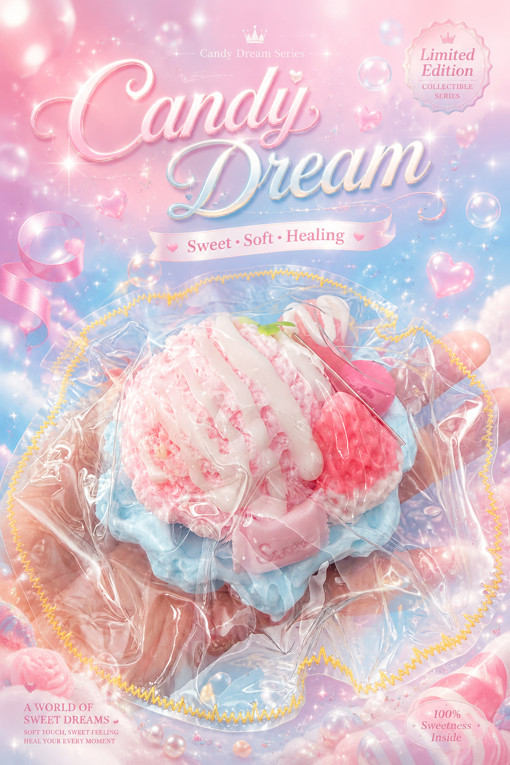 Dreamy Berry Swirl Sundae Squishy