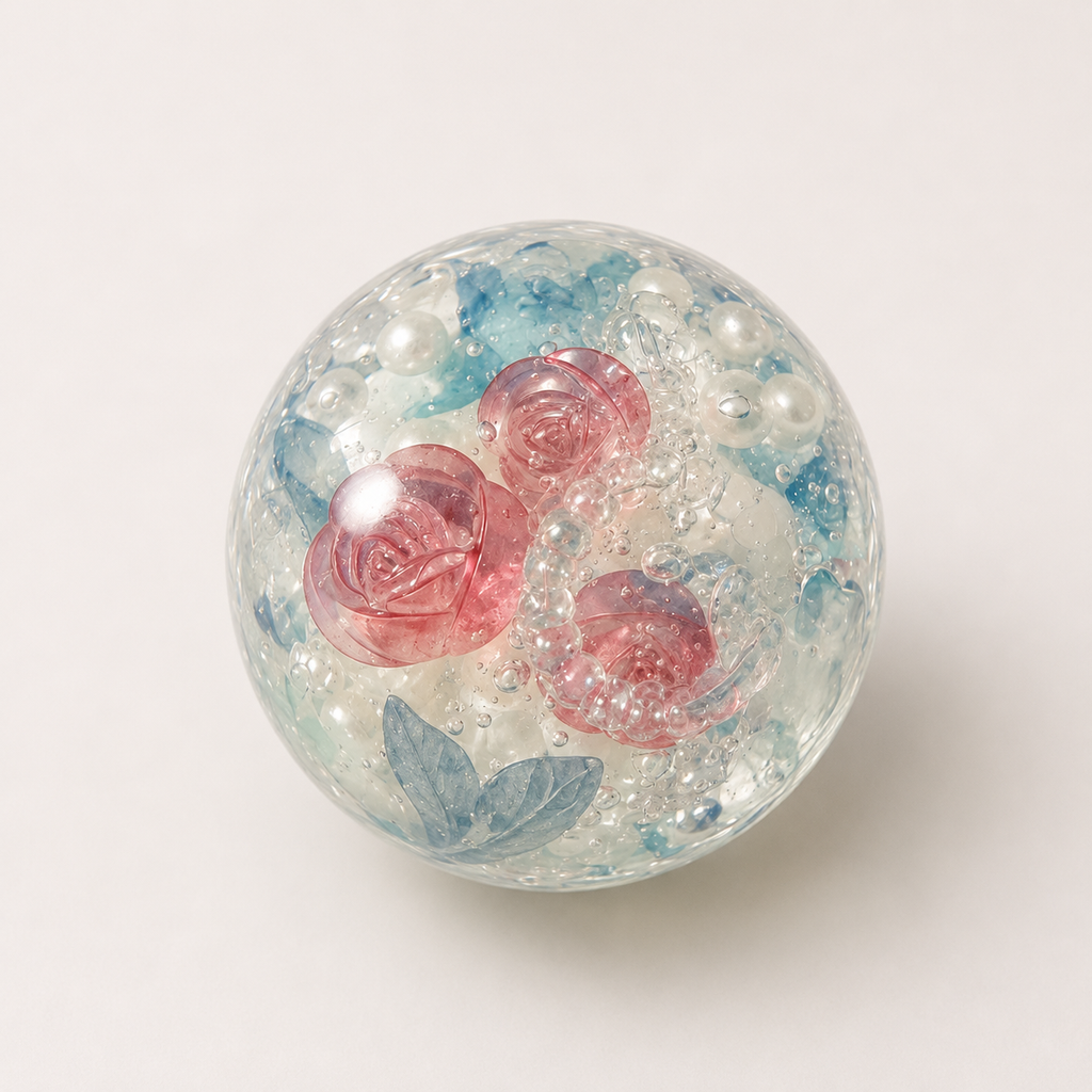 [Touch Me] Vintage Rose Garden Crystal Sphere Squishy ball