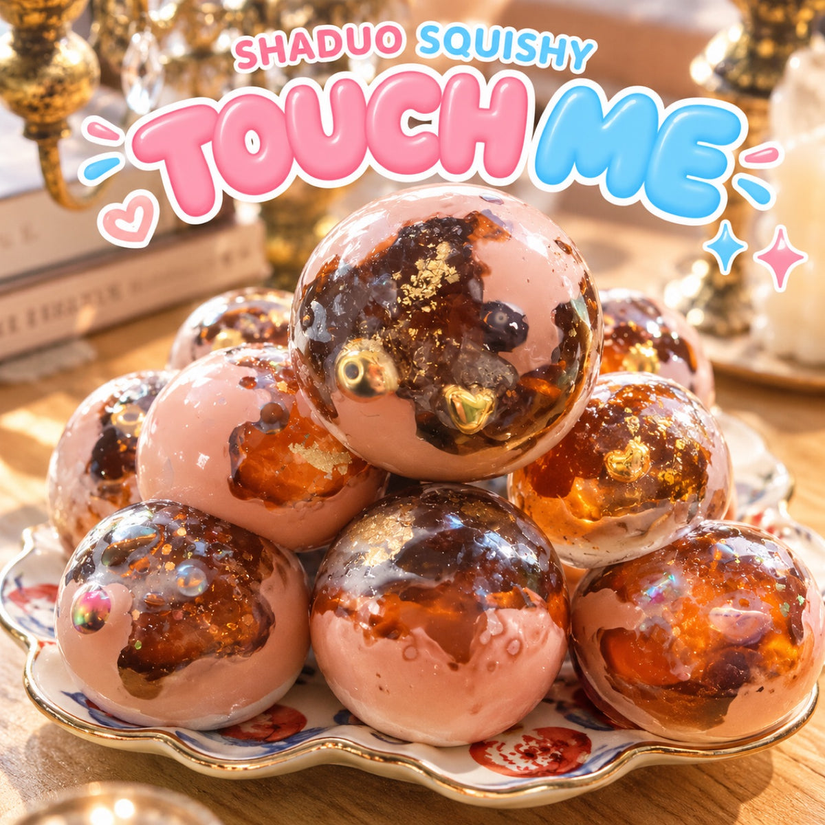 SHADUO Touch Me Series Amber Malt Sugar Squishy - Sensory Toy