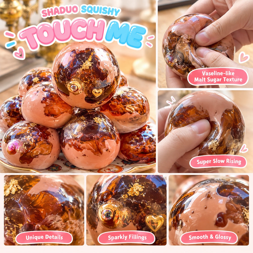 SHADUO Touch Me Series Amber Malt Sugar Squishy - Sensory Toy