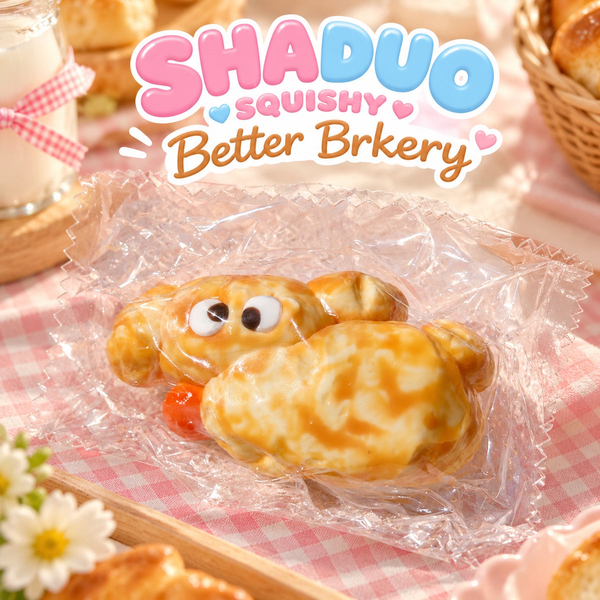 Better Bakery caramel dog squishy, AI cover