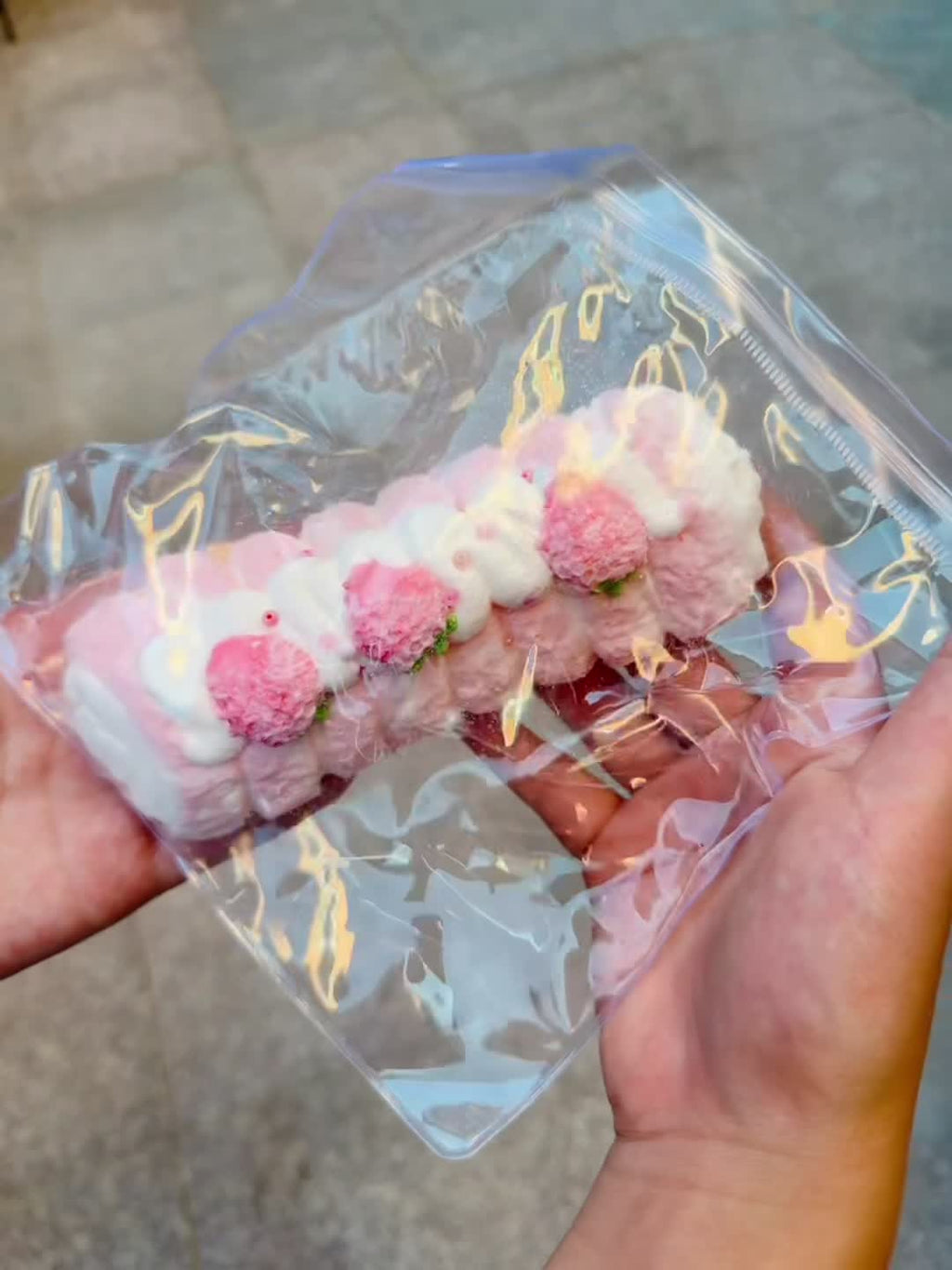 Real Candy Dream strawberry roll squishy