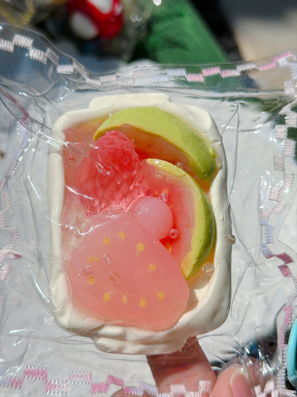 Candy Dream fruit box squishy, close-up