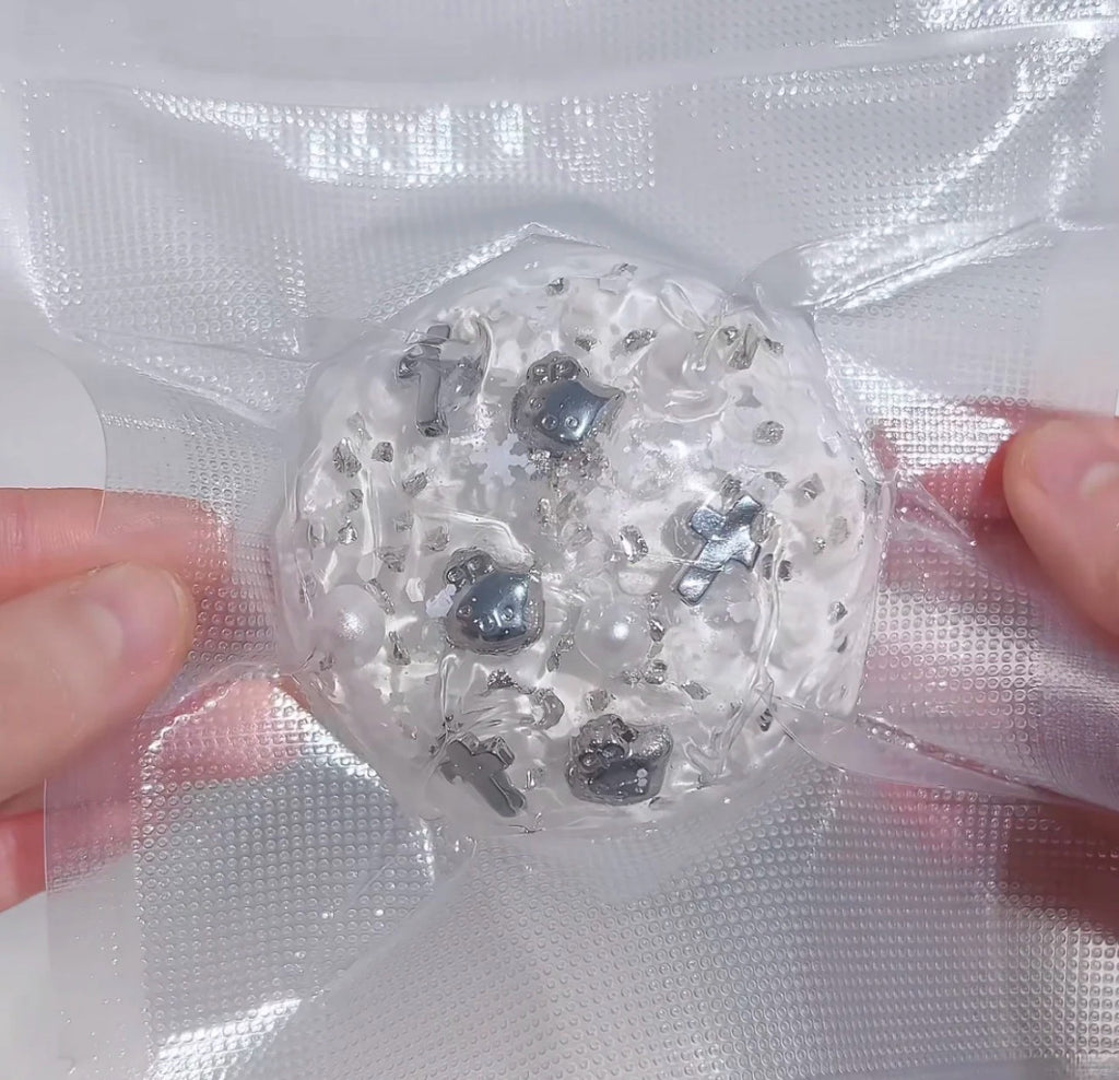Touch Me Silver Cross & Pearl Ball