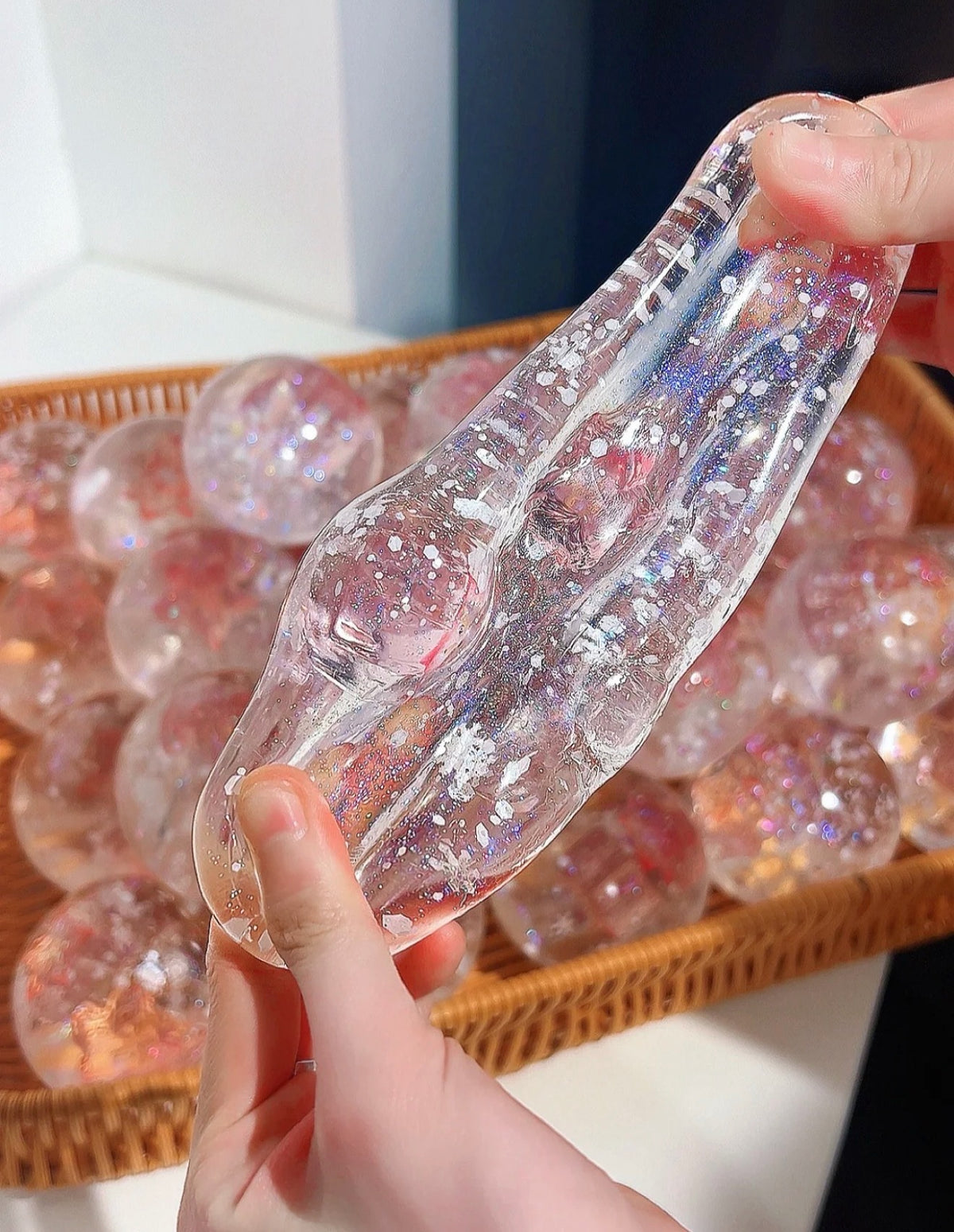 Touch Me Clear Sakura Glitter Ball