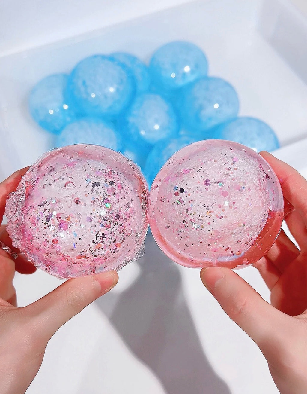 Touch Me Pink Glitter Ball