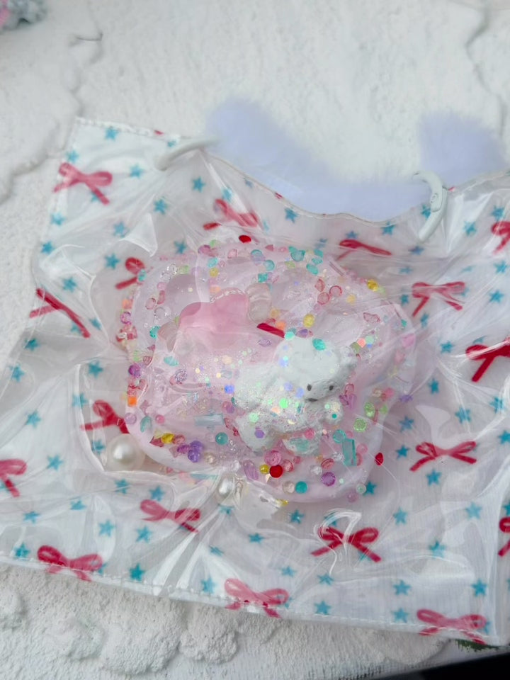 SHADUO SQUISHY Wonder Village Star Tote Squishy Bag squeeze demo - watch it squish and slowly rebound