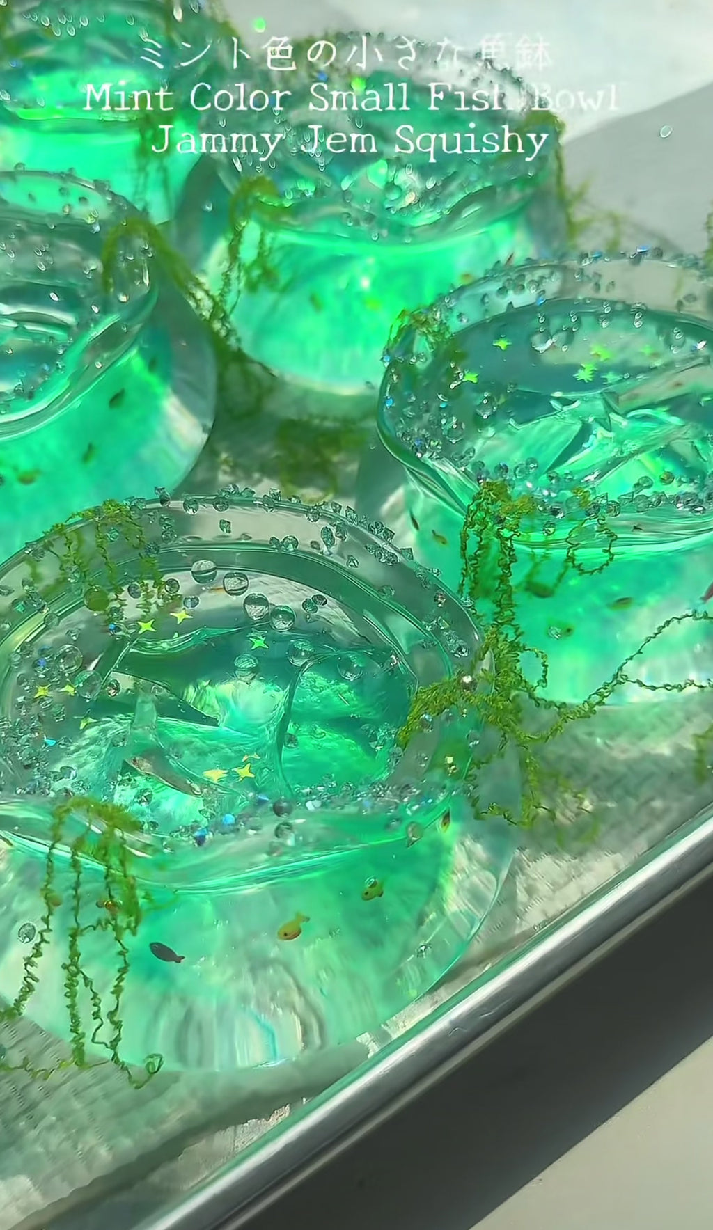 [Clear Collection] Crystal Lotus Pond Handmade Aquarium Squishy