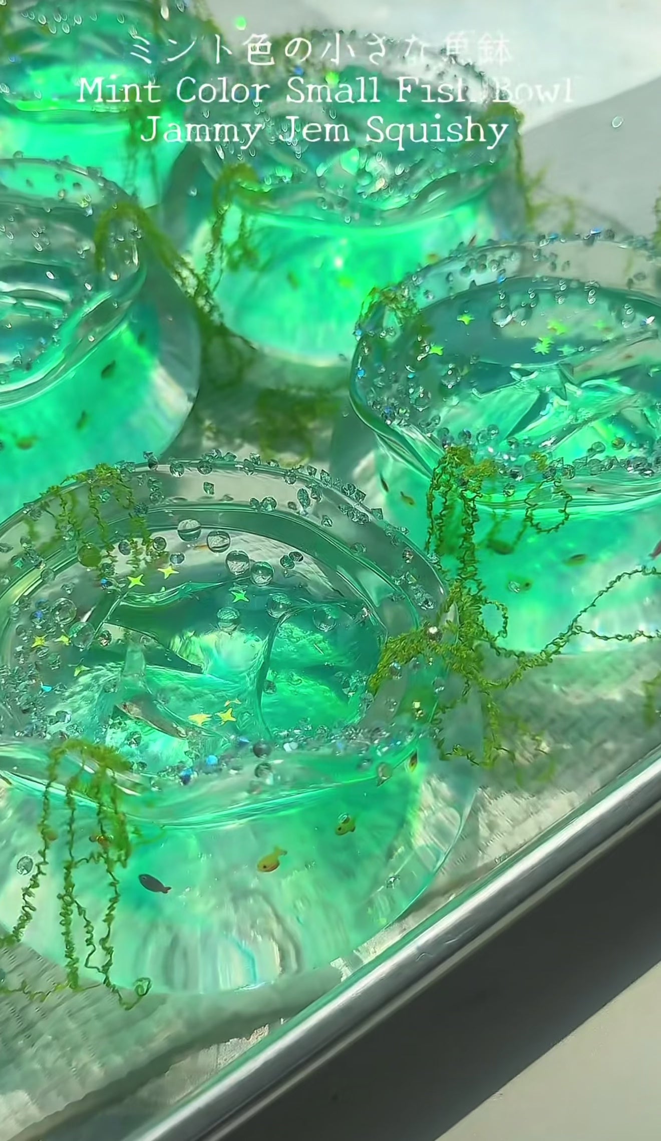 [Clear Collection] Crystal Lotus Pond Handmade Aquarium Squishy
