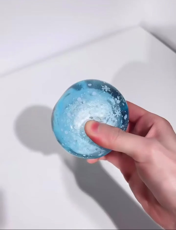 Touch Me Blue Snowflake Ball squeeze demo