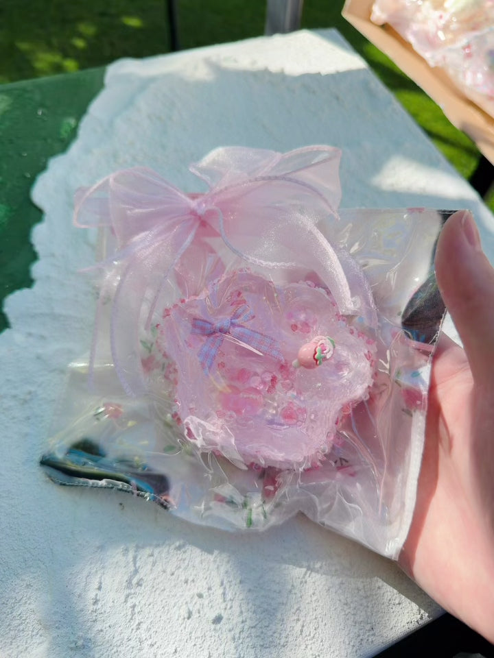 SHADUO SQUISHY Jewel Drop Pink Flower Squishy