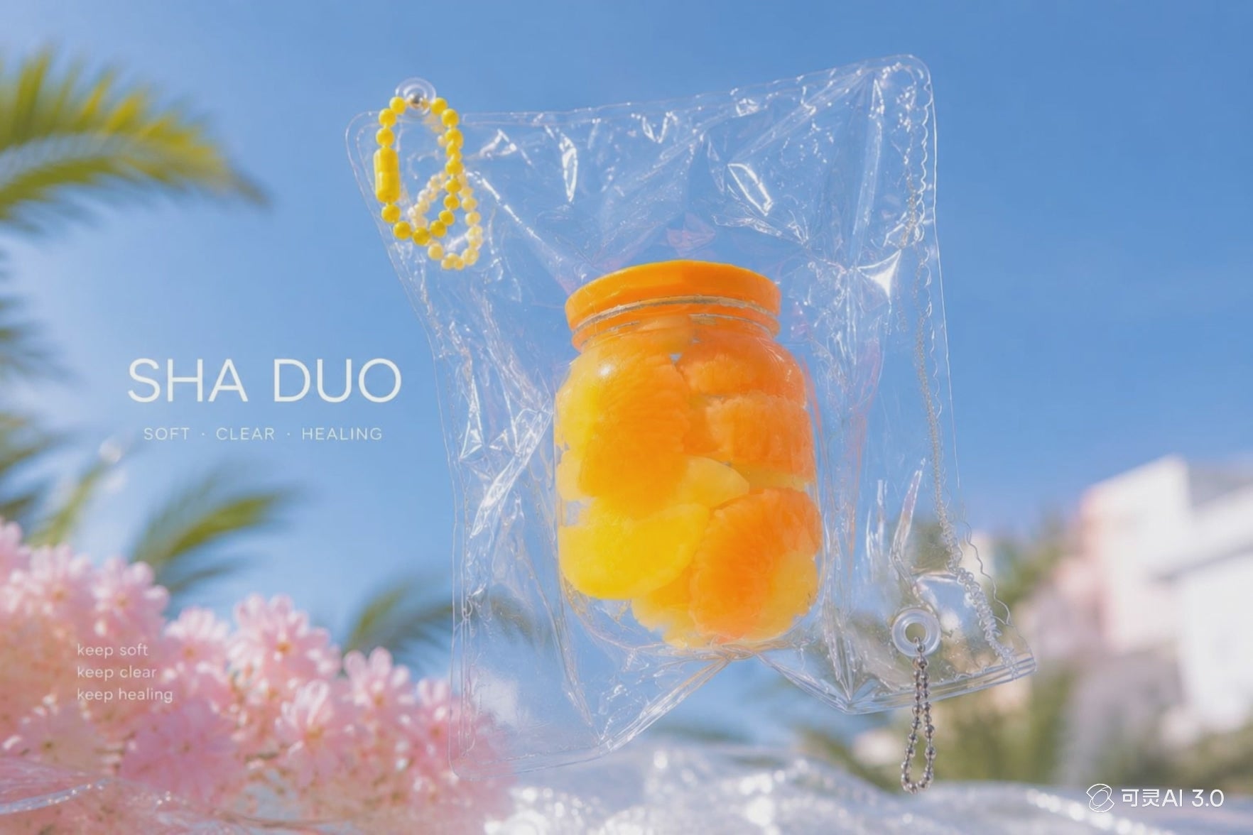 SHADUO Clear Series Citrus Jar Squishy
