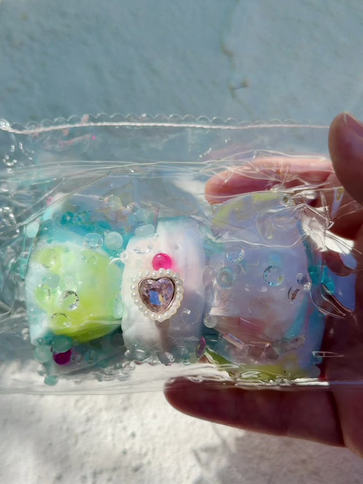 SHADUO SQUISHY Jewel Drop Heart Bow Squishy