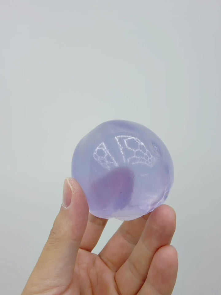 Touch Me Series Clear Vaseline Ball Squishy Blue squeeze demo