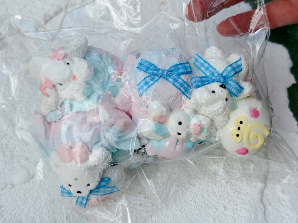 SHADUO SQUISHY Wonder Village Collector's Edition Bunny & Bear Squishy Set - real product photo, front