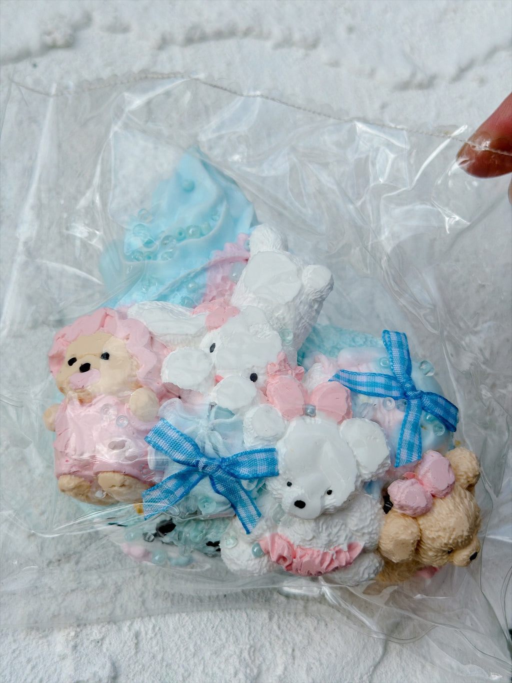 SHADUO SQUISHY Wonder Village Collector's Edition Bear Party Squishy Set - real product photo, front