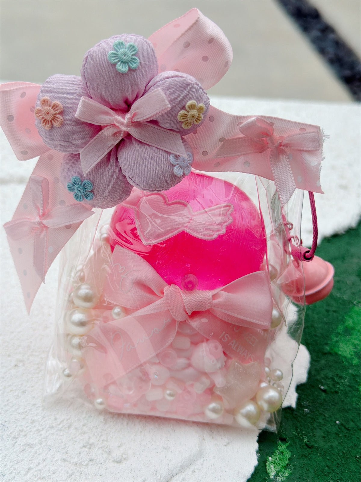 SHADUO SQUISHY Wonder Village Pink Blossom Squishy Bag - real product photo