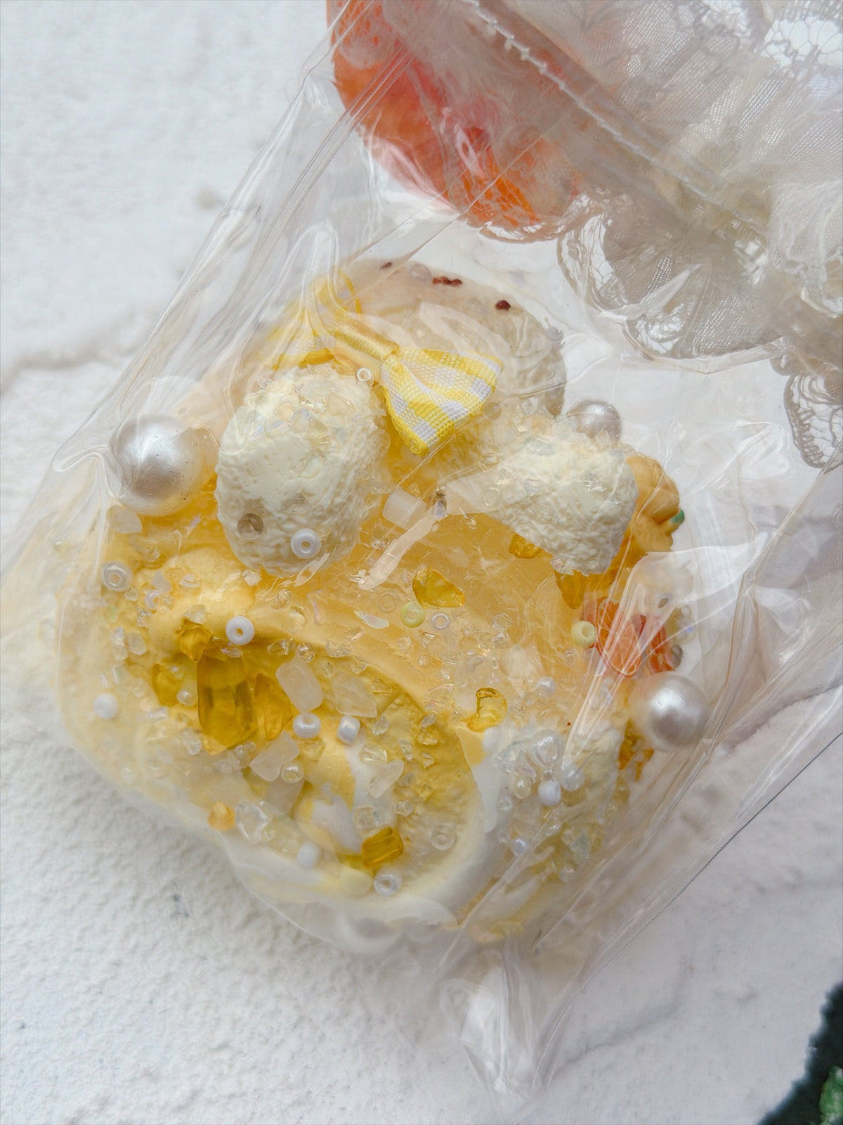 SHADUO SQUISHY Wonder Village Citrus Squishy Bag - real product photo, top view