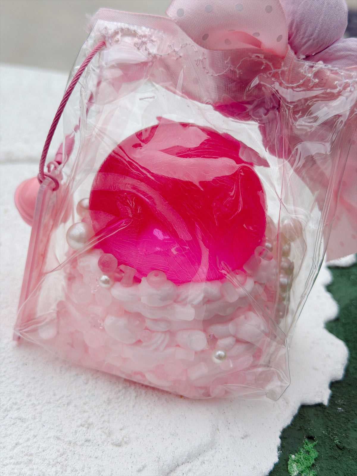 SHADUO SQUISHY Wonder Village Pink Blossom Squishy Bag - real product photo, back view