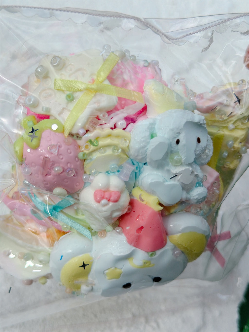 SHADUO SQUISHY Wonder Village Collector's Edition Elephant Ice Cream Cone Squishy - real product photo, details close-up