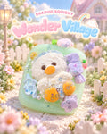 Wonder Village mint chick squishy in a miniature village scene
