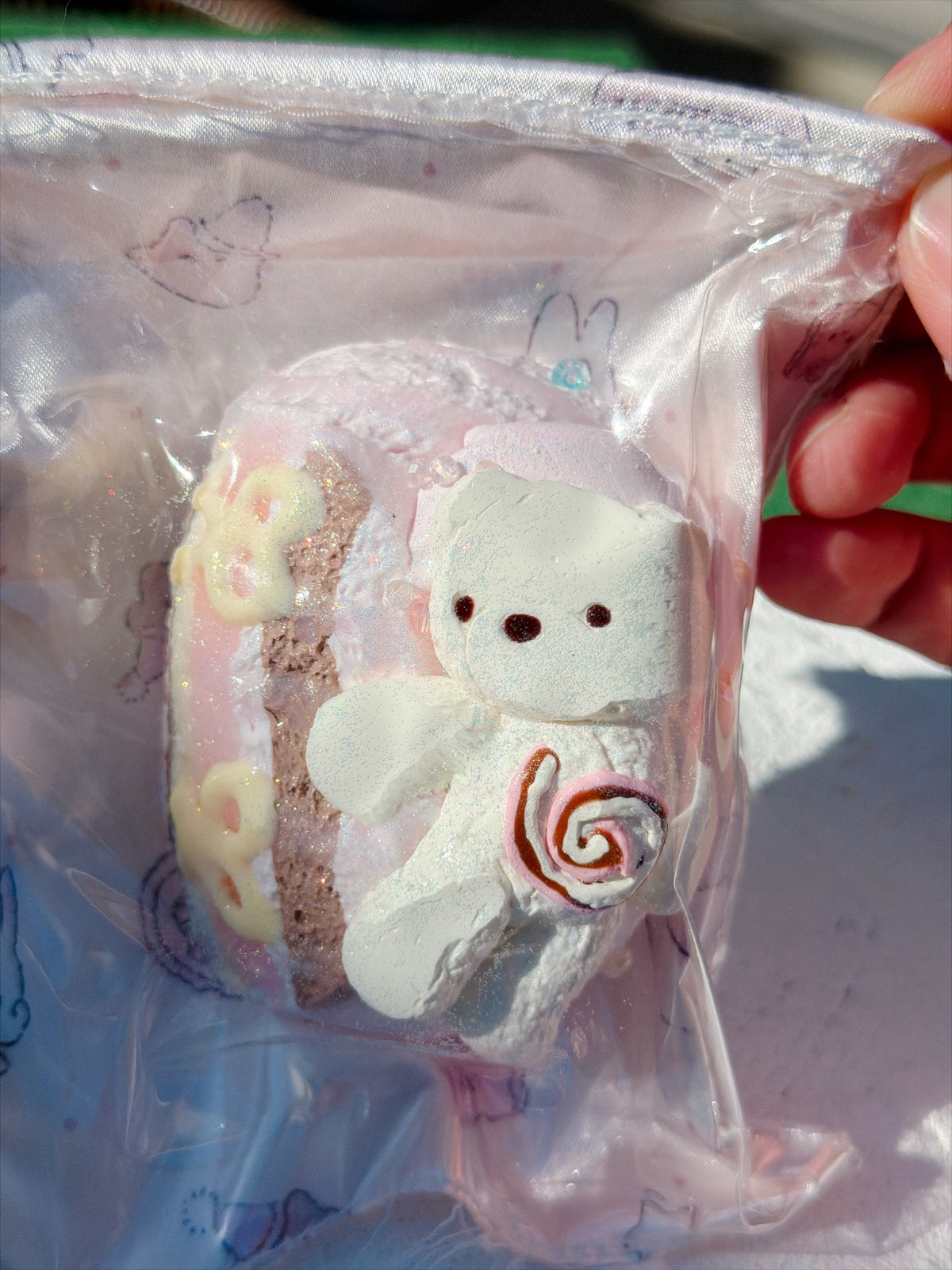 Wonder Village bear lollipop squishy, real photo