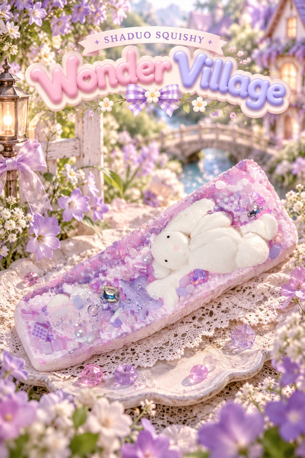 Wonder Village bunny bar squishy, AI cover
