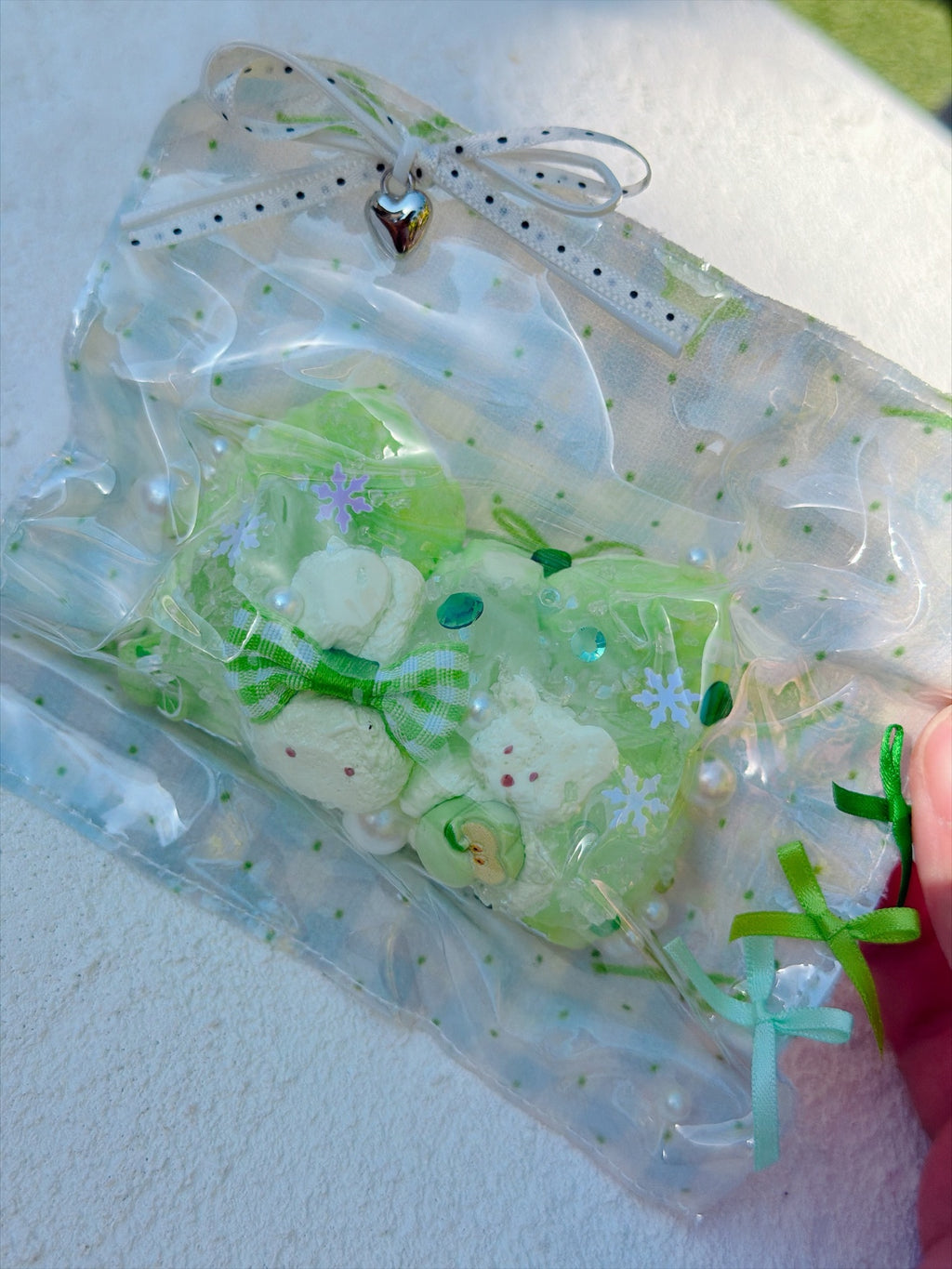 Wonder Village green bag squishy, real photo