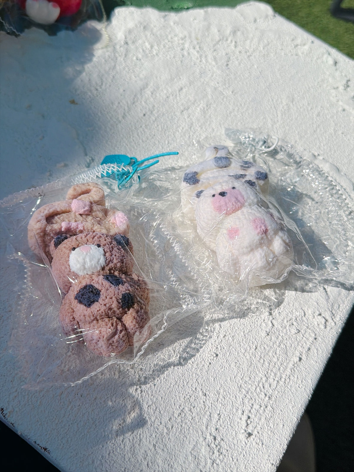 Wonder Village spotted bear squishy, both colors