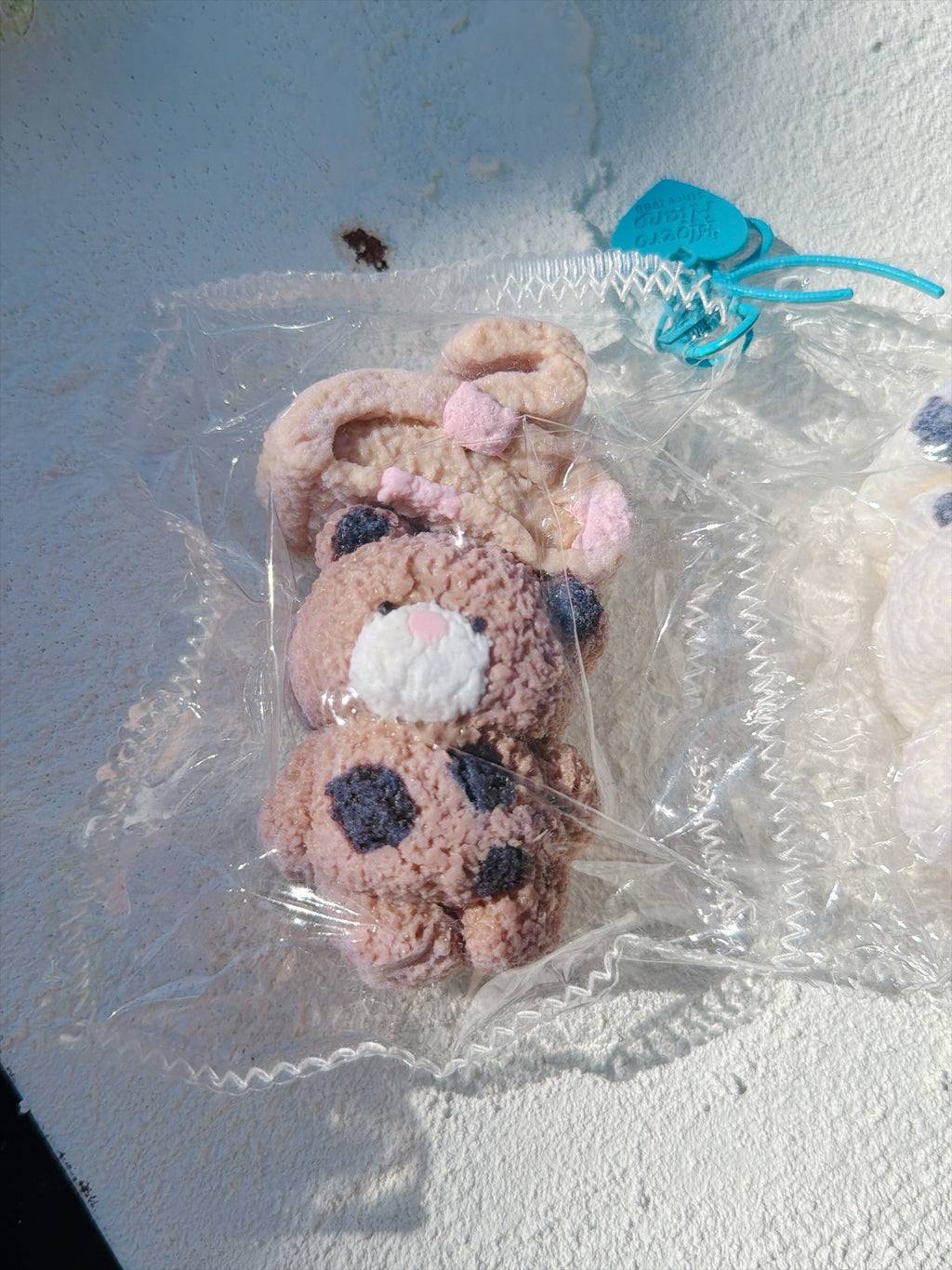 Wonder Village spotted bear squishy, brown